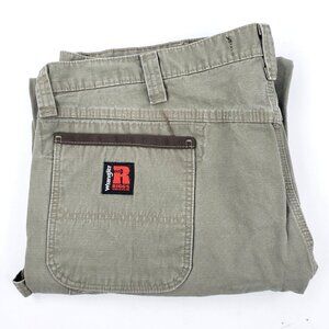 Wrangler Riggs Men Pants 42x30 Workwear Cargo Carpenter Ripstop Beige Khakis